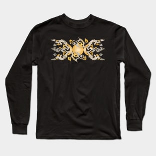 Triple Moon - Triple Goddess Pearl and Gold Long Sleeve T-Shirt